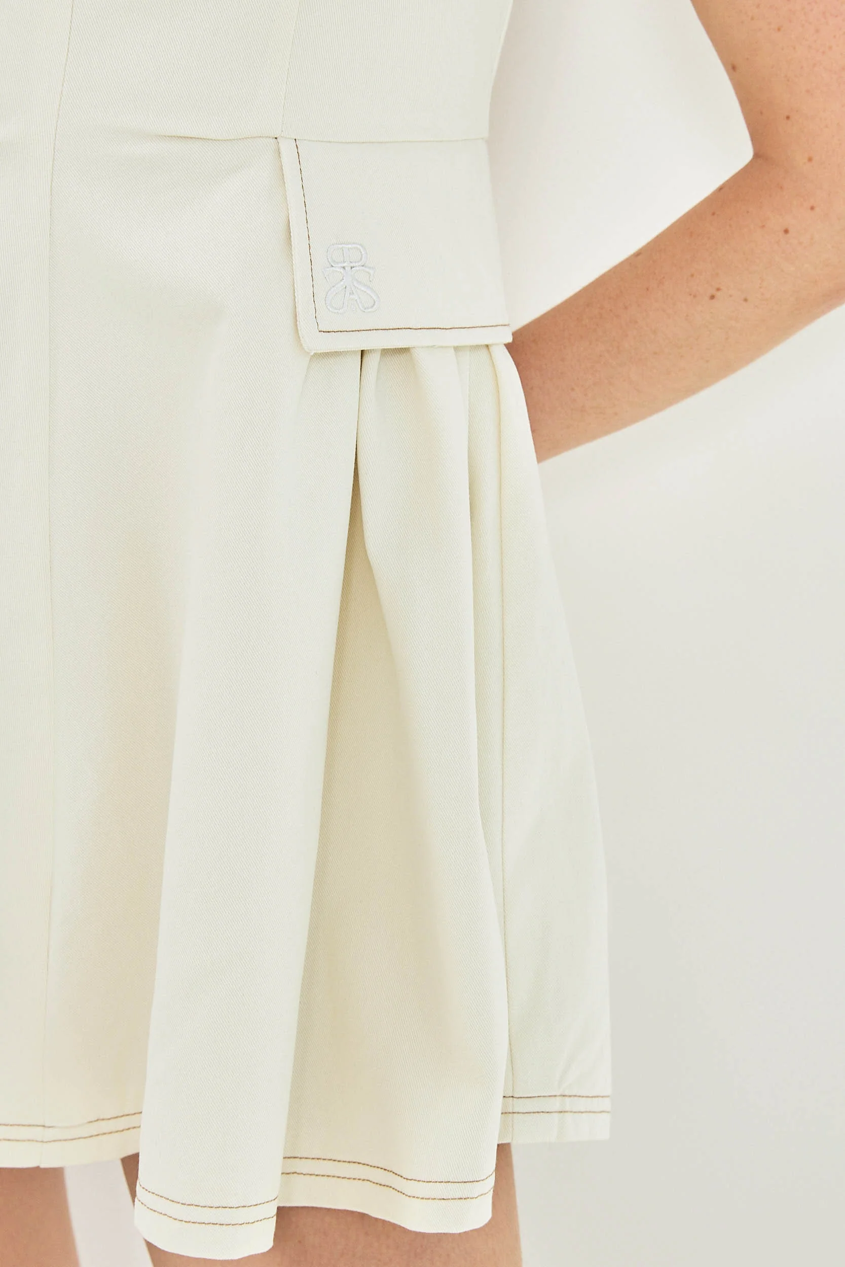 DIANA MINI DRESS - CREAM - Image 3
