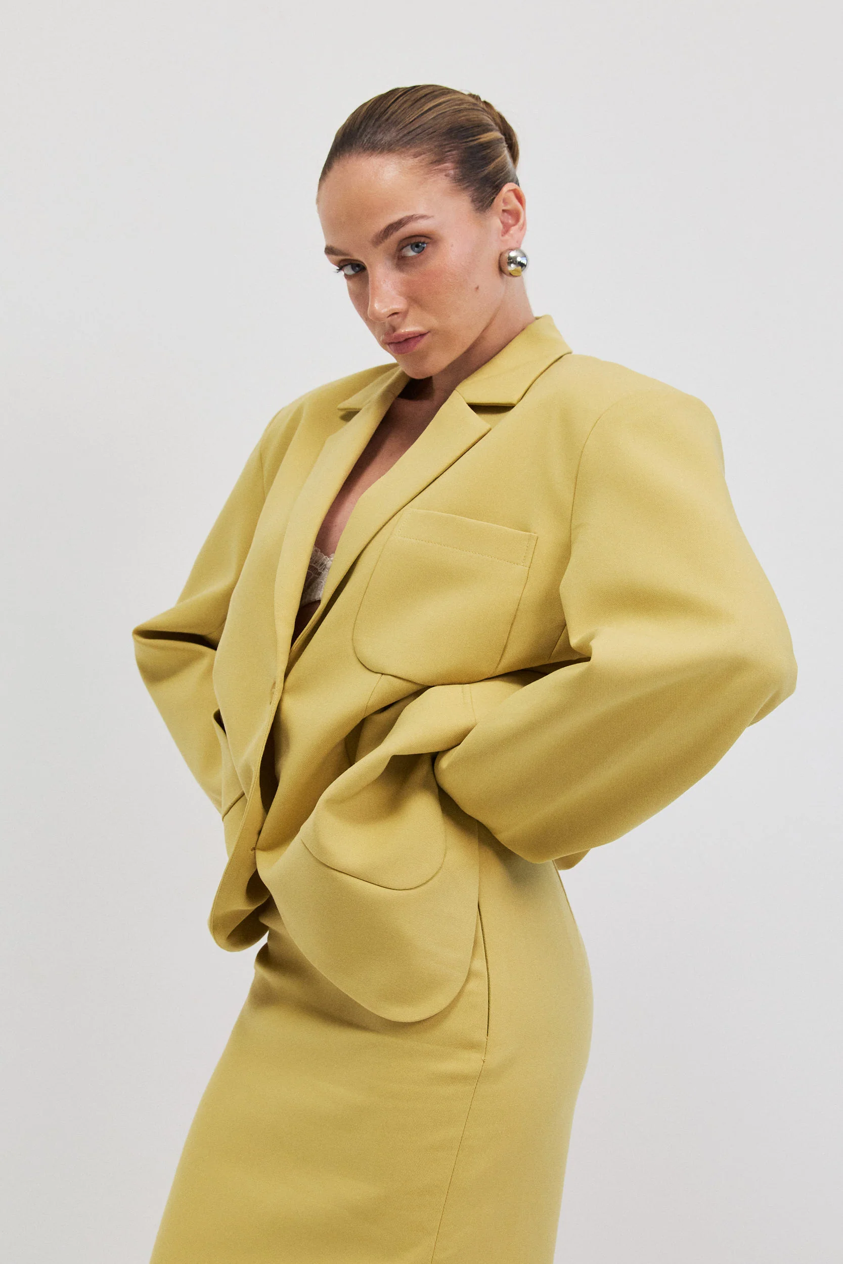 MEALNIE BLAZER - MUSTARD - Image 2