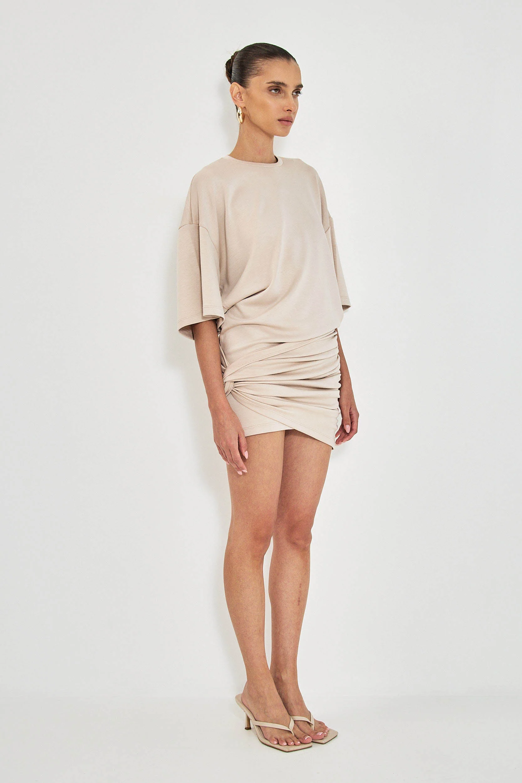 NINA SHORT DRESS - IVORY - Image 3