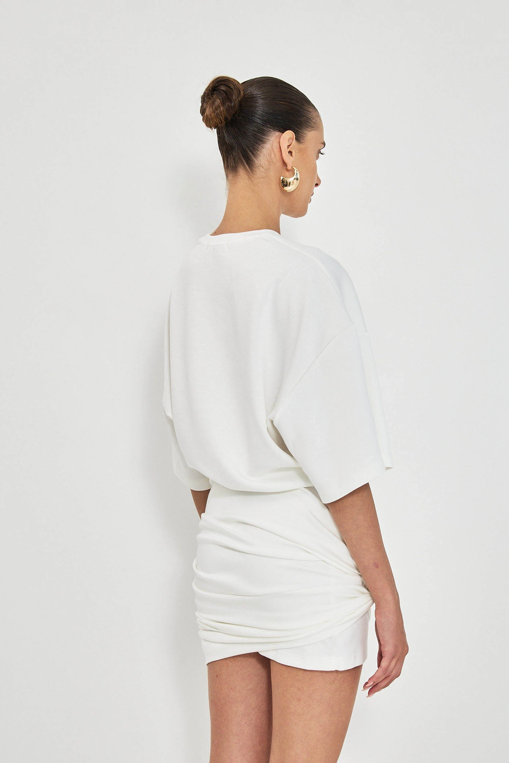 NINA SHORT DRESS - WHITE - Image 4