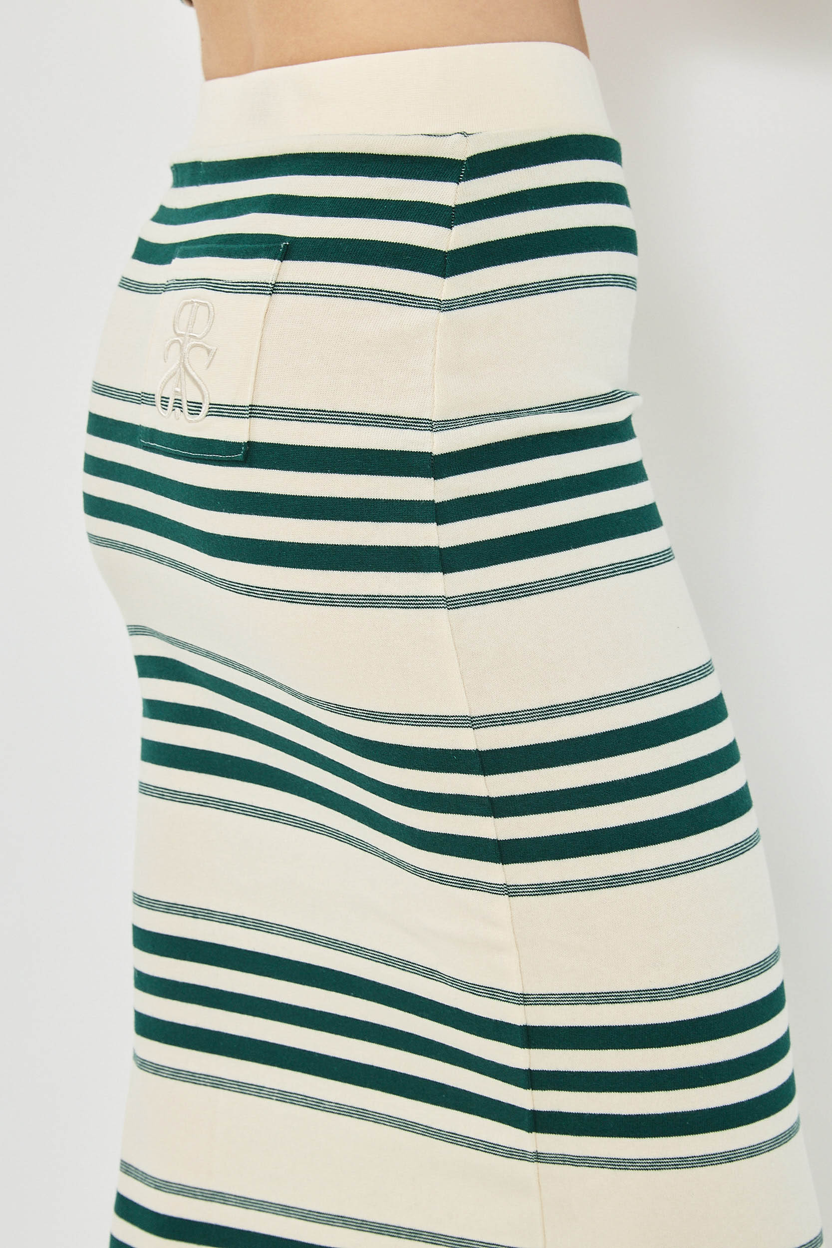 SANDY LONG SKIRT - GREEN - Image 4