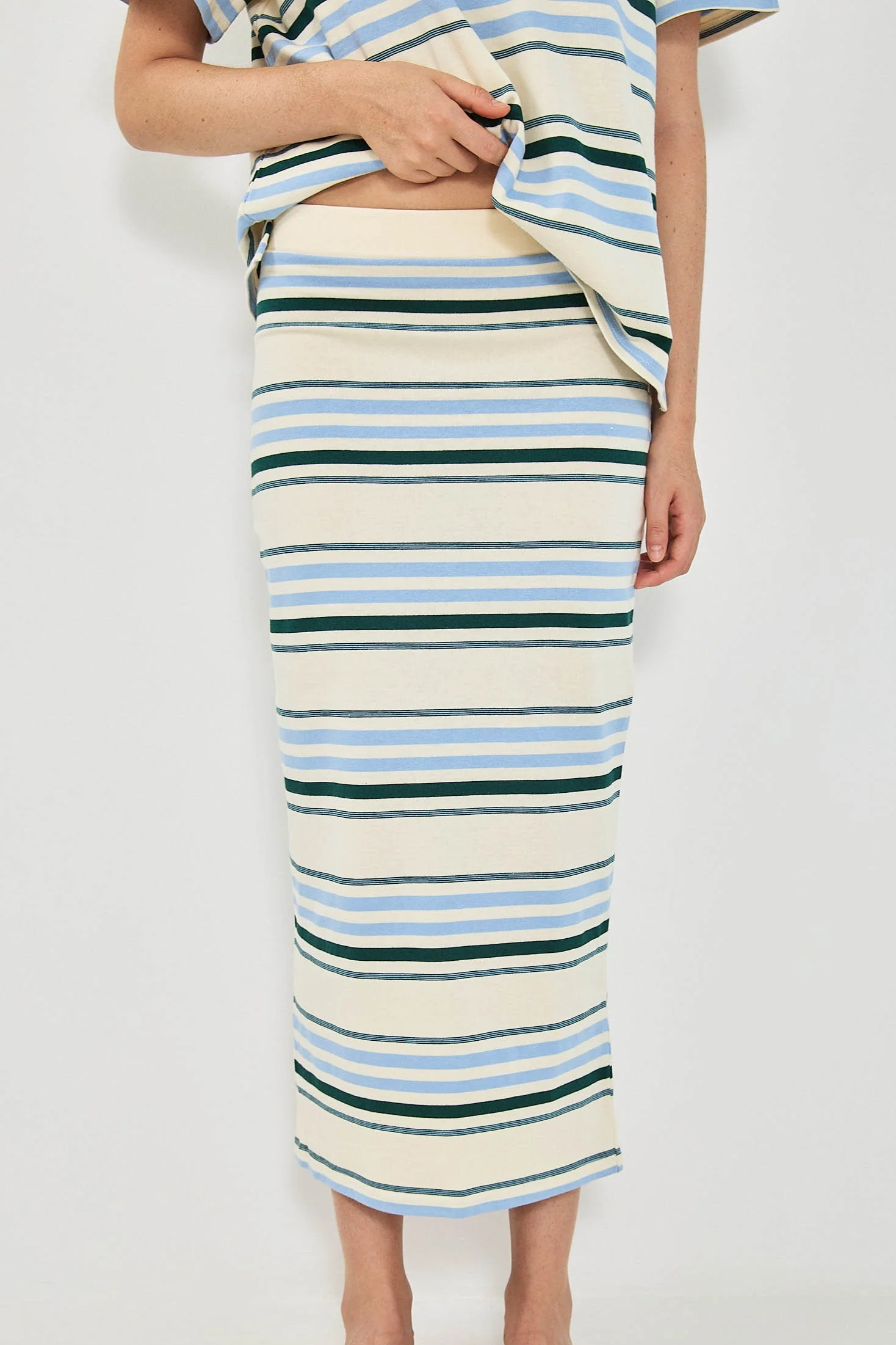 SANDY LONG SKIRT - SKY - Image 3