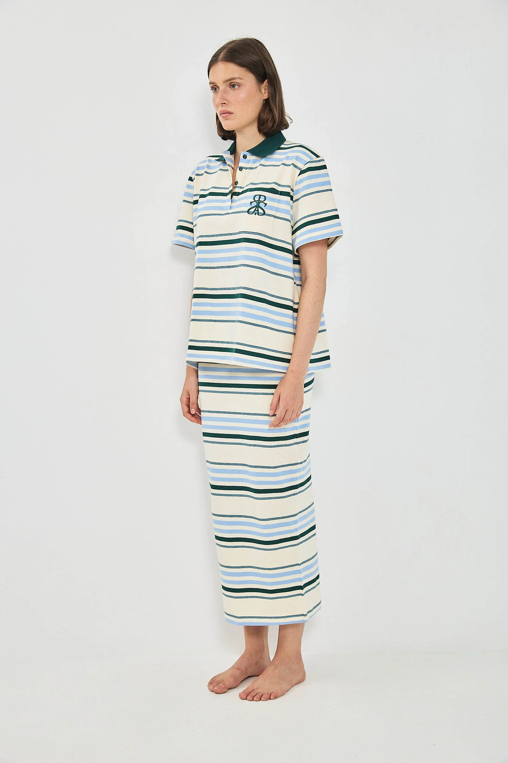 SANDY LONG SKIRT - SKY - Image 4