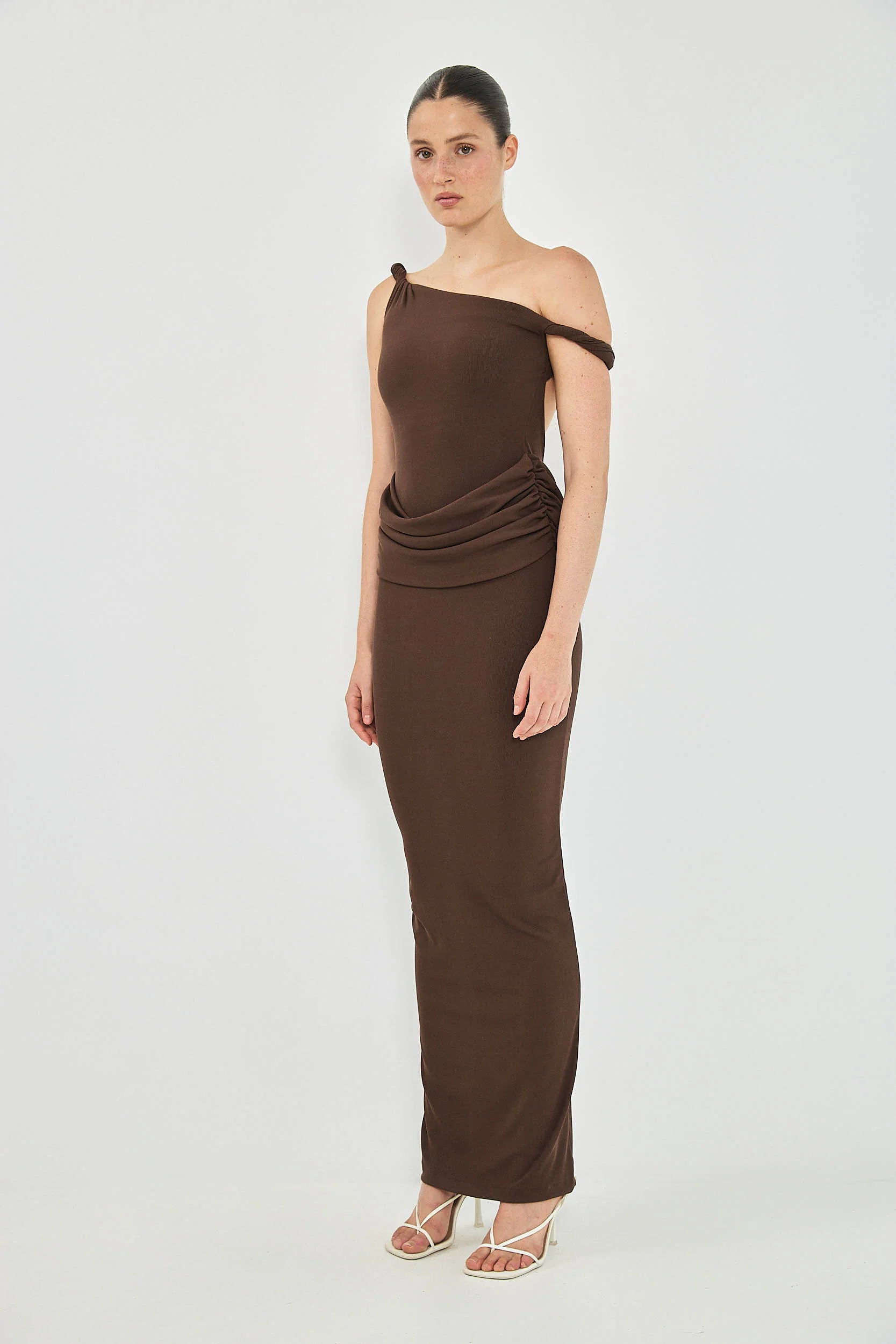 VENUS DRESS - COFFEE - Image 3