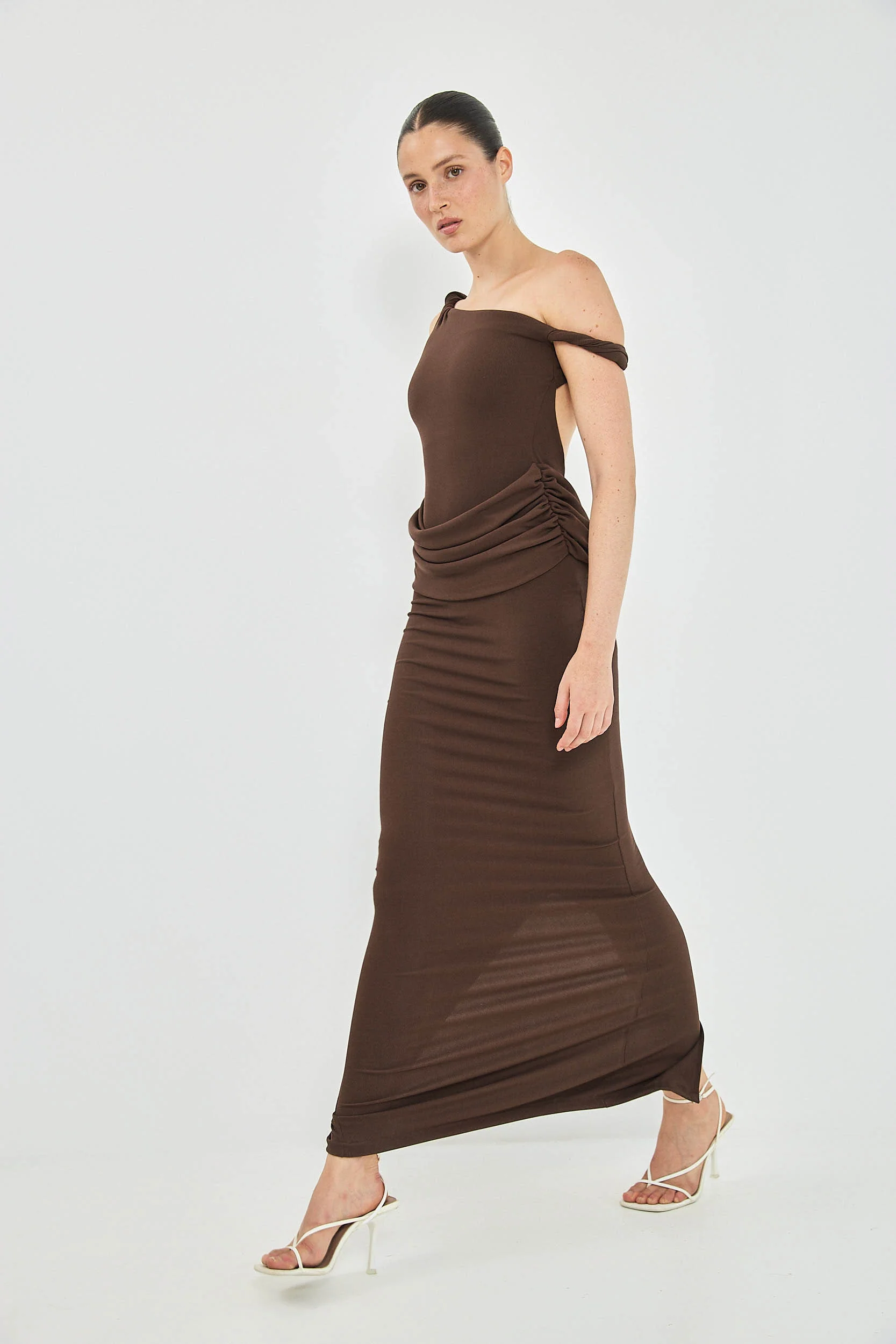 VENUS DRESS - COFFEE - Image 4